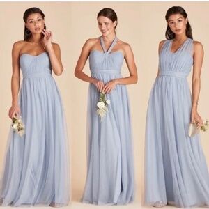 Birdie Grey Christina Dress in Dusty Blue NWT